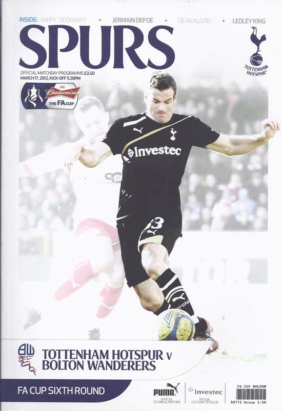 Tottenham Hotspur FC v Bolton Wanderers FC